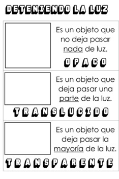 objetos transparentes translúcidos e opacos