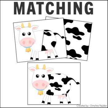 Animal Matching Cards by Christina Paulden | Teachers Pay Teachers