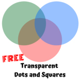 Transparent Dots and Squares Clip Art