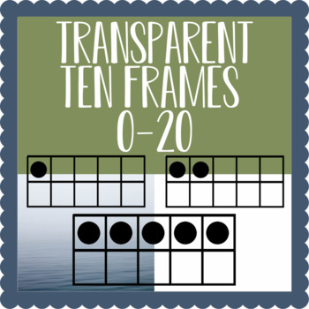 Preview of Transparent Ten Frames Clipart 0-20