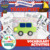 Transport Vocabulary Activities
