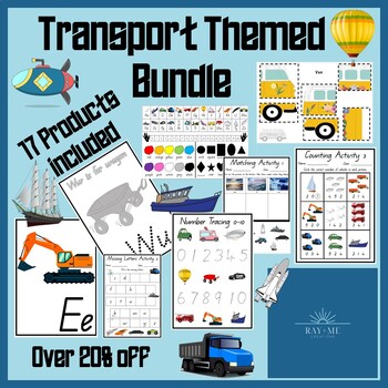 Preview of Transport Themed Activities and Resources - BUNDLE