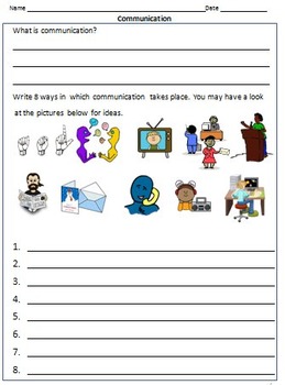 travel and communication class 3 worksheet