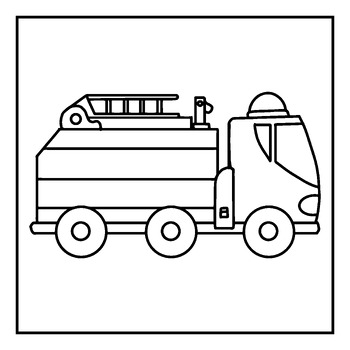 Transport and cars coloring pages for kids | Printable PDF | 6 Vehicle ...