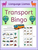 Transport bingo for class topic or ESL EAL EFL MFL - vehic