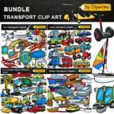 Transport clipart Bundle Transportation + BACKGROUND
