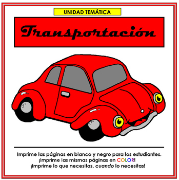 Preview of Transportacion Spanish unit