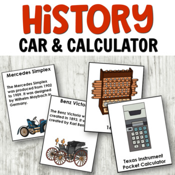 Preview of Transportation Activities History of the Car Timeline (BONUS: Calculator)