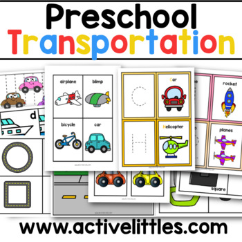 Preview of Transportation Activities Preschool Pack