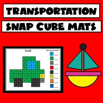 Preview of Transportation Activities | Snap Cubes Building Mats