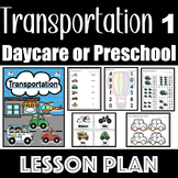 Transportation Activities for Preschool or Daycare