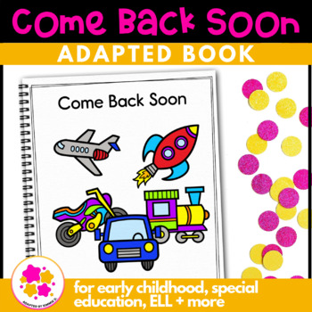 Preview of Circle Time Special Education Transportation Adapted Book for Preschool