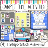 Transportation Carpet Time Activities Circle Time | Presch