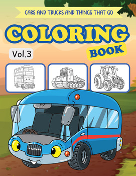 Transportation Cars and Trucks preschool coloring pages Printable Vol.3