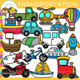 Air, Land, and Sea Community Transportation Clip Art