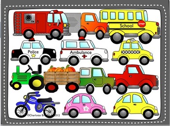 Preview of Transportation Clip Art 1 by Charlotte's Clips