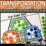 Transportation Color Sorting Activities - Fine Motor - Pre