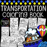 Transportation Coloring Book {Made by Creative Clips Clipart}