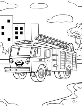 Transportation Coloring Pages | Free by Kidzvilly | TPT