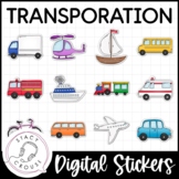 Transportation Digital Stickers Speech Therapy Reinforceme