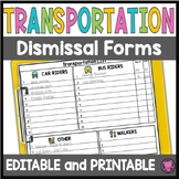 Editable Transportation Dismissal Forms 