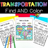 Transportation Editable Find and Color