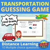 Transportation Guessing Game BOOM CARDS™ for Distance Learning