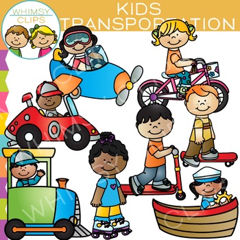 forms of transportation clipart for kids
