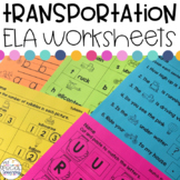 Transportation Language Arts Printables for Special Education