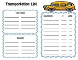 Transportation List