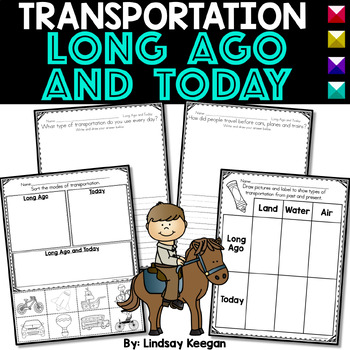 Preview of Transportation Long Ago and Today / Past or Present