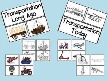 Transportation: Long Ago and Today: A Social Studies Unit by