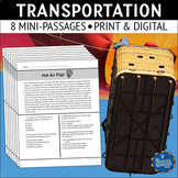 Transportation Nonfiction Reading Comprehension Passages
