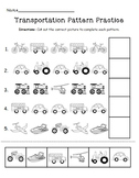 Transportation Pattern Practice Page