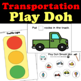 Transportation Play Doh Mats for 3K, preschool, Pre-K or K