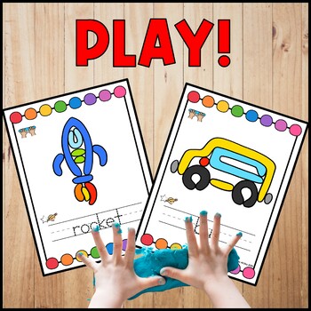 2D Shapes Play Dough Mats, Shape Activities for Fine Motor