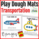 Transportation Play Dough Mats for Fine Motor Fun