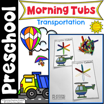 Preview of Transportation Preschool Theme