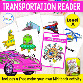 Preview of Transportation Emergent Reader A: Vocabulary Building ESL EFL Ages 3-6
