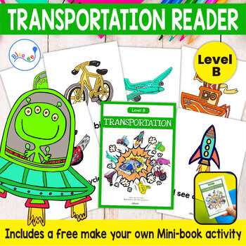 Preview of Transportation Emergent Reader B: Sentence Forming ESL EFL Ages 3-6