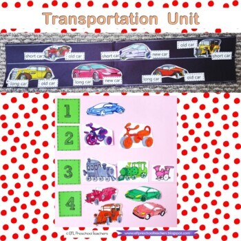 Transportation Unit for Kindergarten ELL | TpT