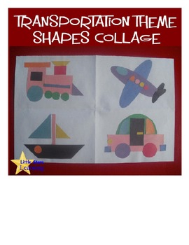 transportation shape collage