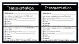 Transportation Sheet English and Spanish