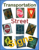 Transportation Signs and Pictures  and other information signs.