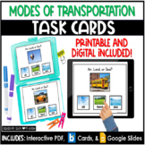 Transportation | Social Studies Task Cards | Boom Cards