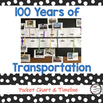 Preview of Transportation Sort Then and Now - Timeline - 1st Grade Social Studies