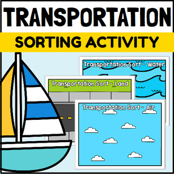 Land Air Water Transportation Transportation Sorting Game 
