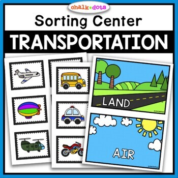 Preview of Transportation Sorting  | Air Land Water Vehicle Sort | Category Sorting