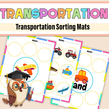 Preview of Transportation Sorting Mats  / Sort & Classify Air, Water, and Land