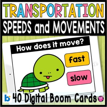Preview of How Things Move - Force and Motion - Speed Motion & Movement Digital Boom Cards